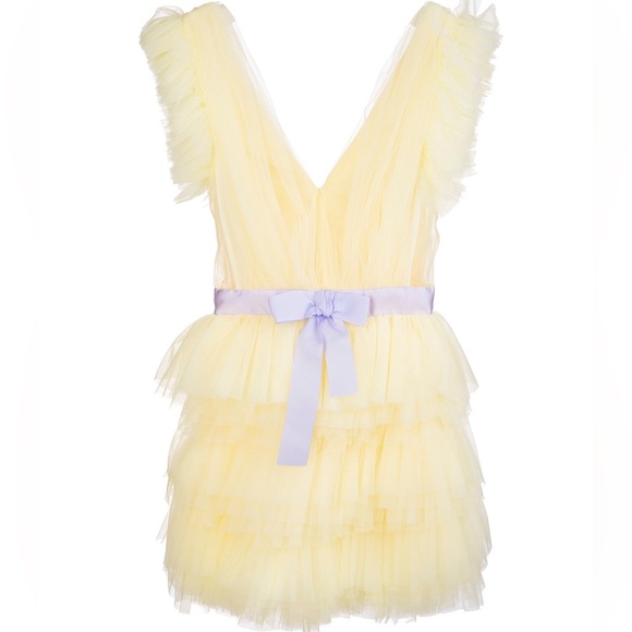 **SOLD** NWT Teen Idol Yellow Tulle Dress SM - Picture 10 of 14